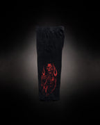 Reaper Waffleknit Sweatpants - Black W/ Red
