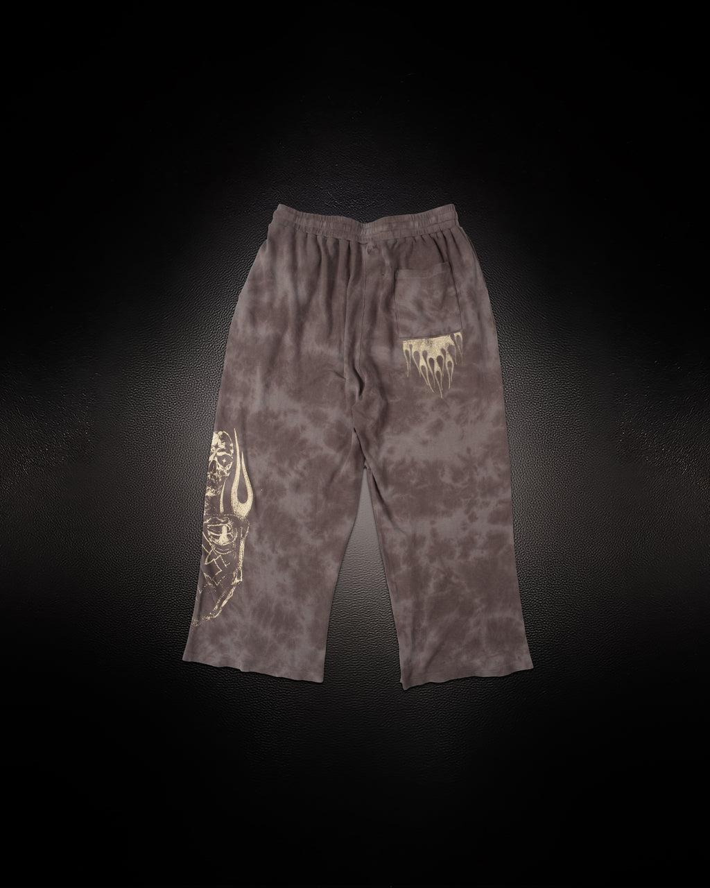 Reaper Waffleknit Sweatpants - Grey W/ Beige