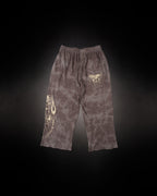 Reaper Waffleknit Sweatpants - Grey W/ Beige