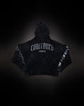 Outlaw Waffleknit Zip Up - Black W/ Grey