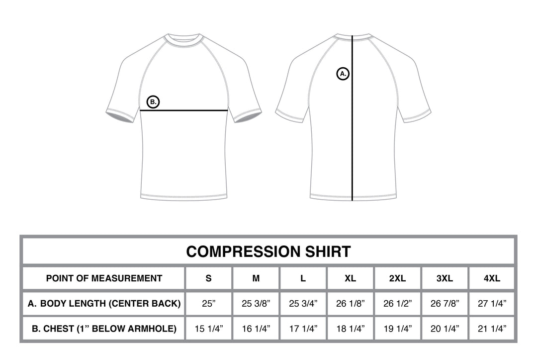 NY Compression size chart