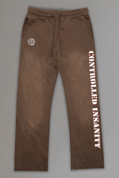 Brown Sunwashed Sweatpants