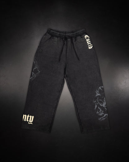 Wide Leg Sweats Black