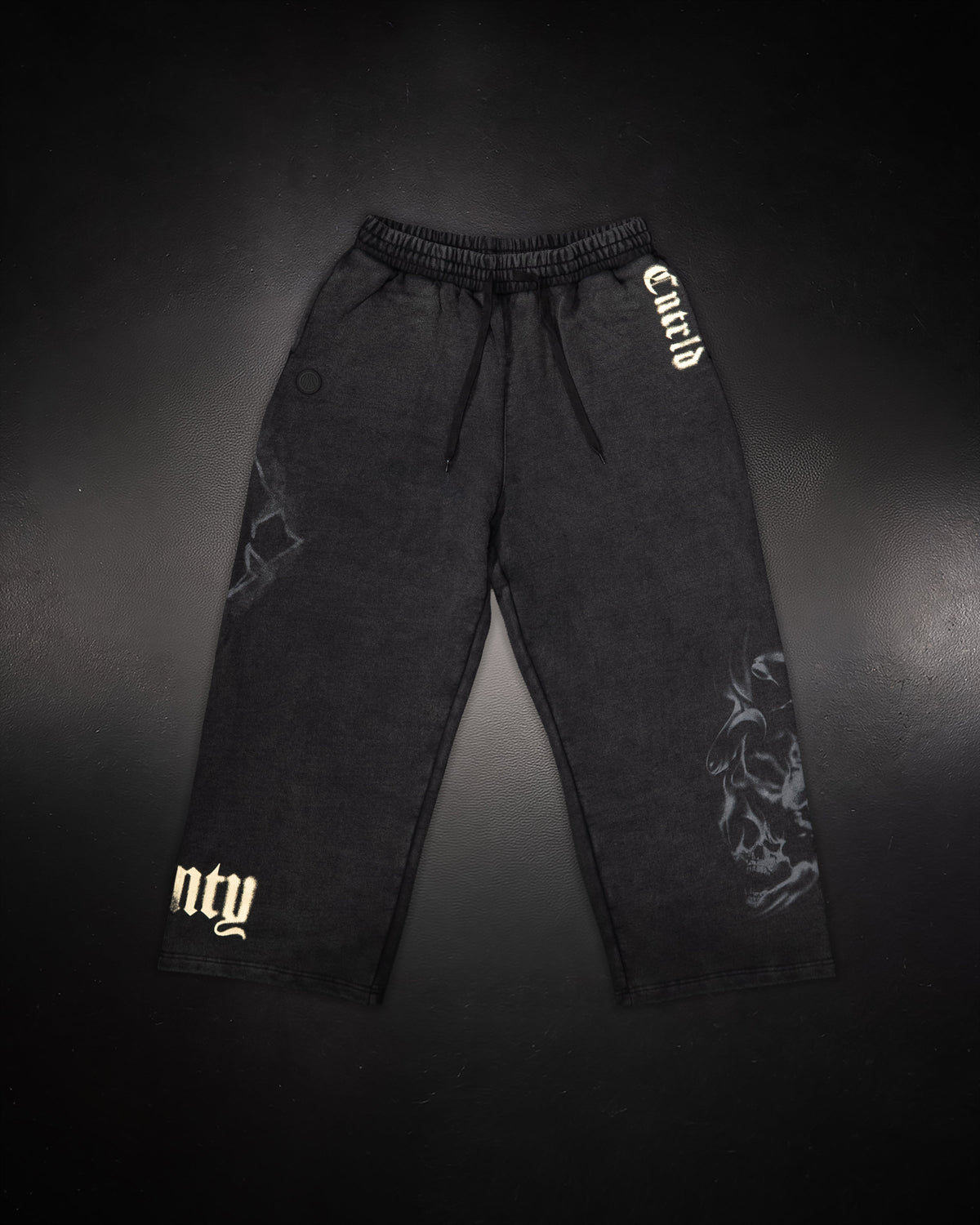 Wide Leg Sweats - Black