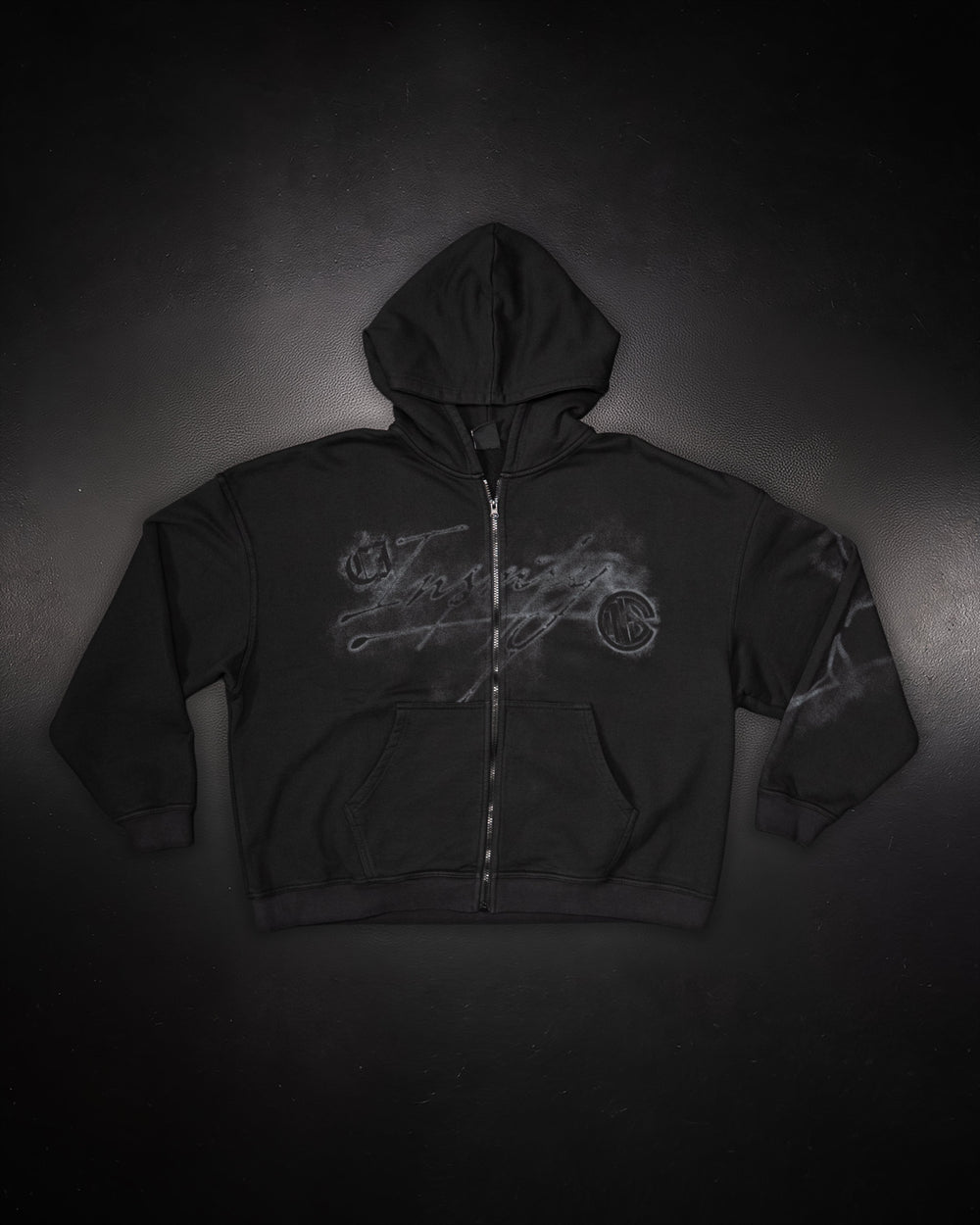 Smoke Zip Up Hoodie - Smoke