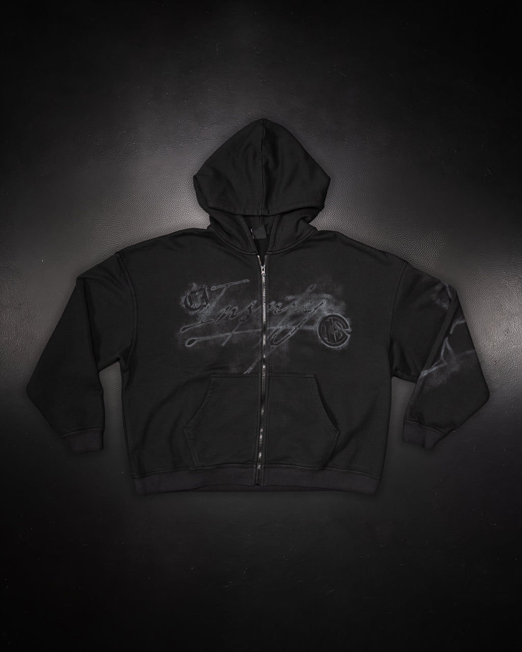 Smoke Zip Up Hoodie - Smoke
