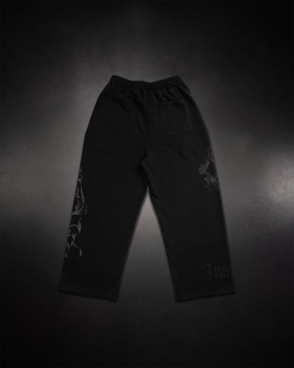 Wide Leg Sweats - Paranorman Black