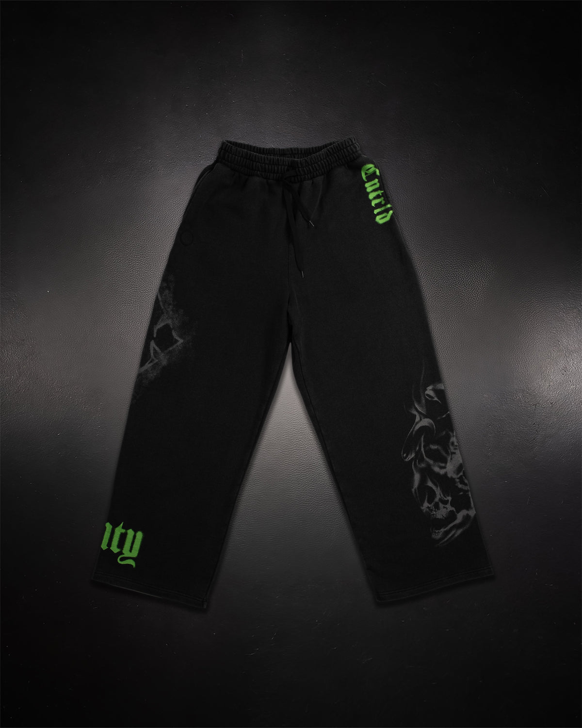 Wide Leg Sweats - Venom Green