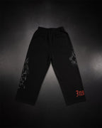Wide Leg Sweats - Blood Red