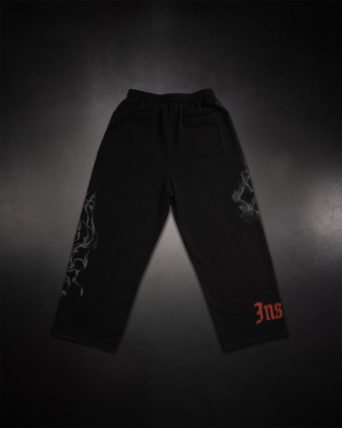 Wide Leg Sweats - Blood Red