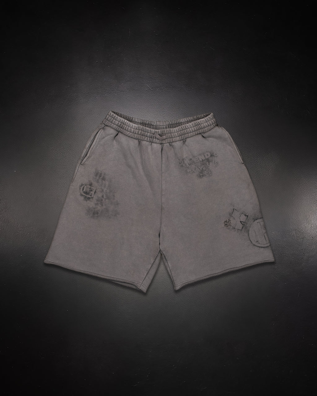 Grey Smoke Sweatshorts