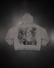 Smoke Zip Up Hoodie Grey