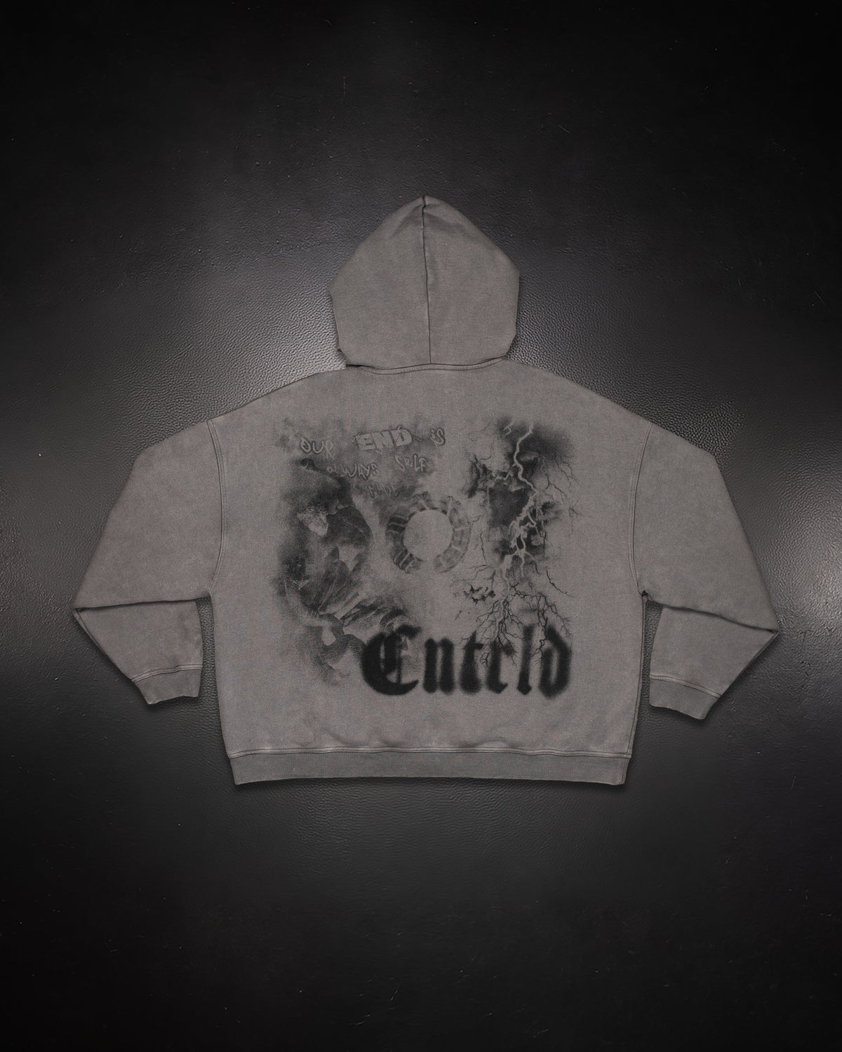 Smoke Zip Up Hoodie - Grey