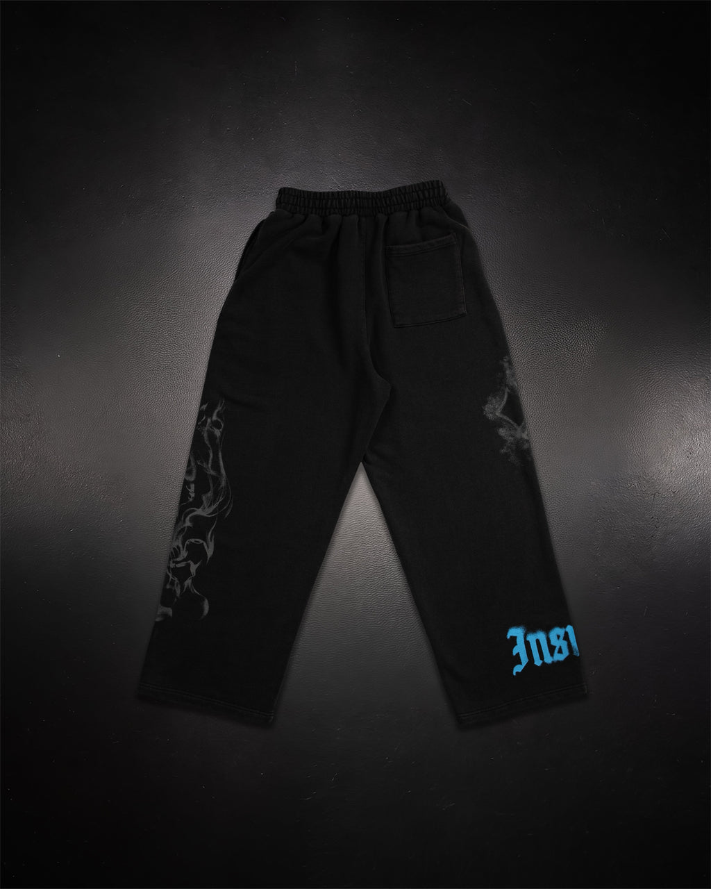 Wide Leg Sweats - Butterfly Blue