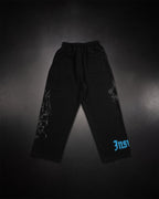 Wide Leg Sweats - Butterfly Blue