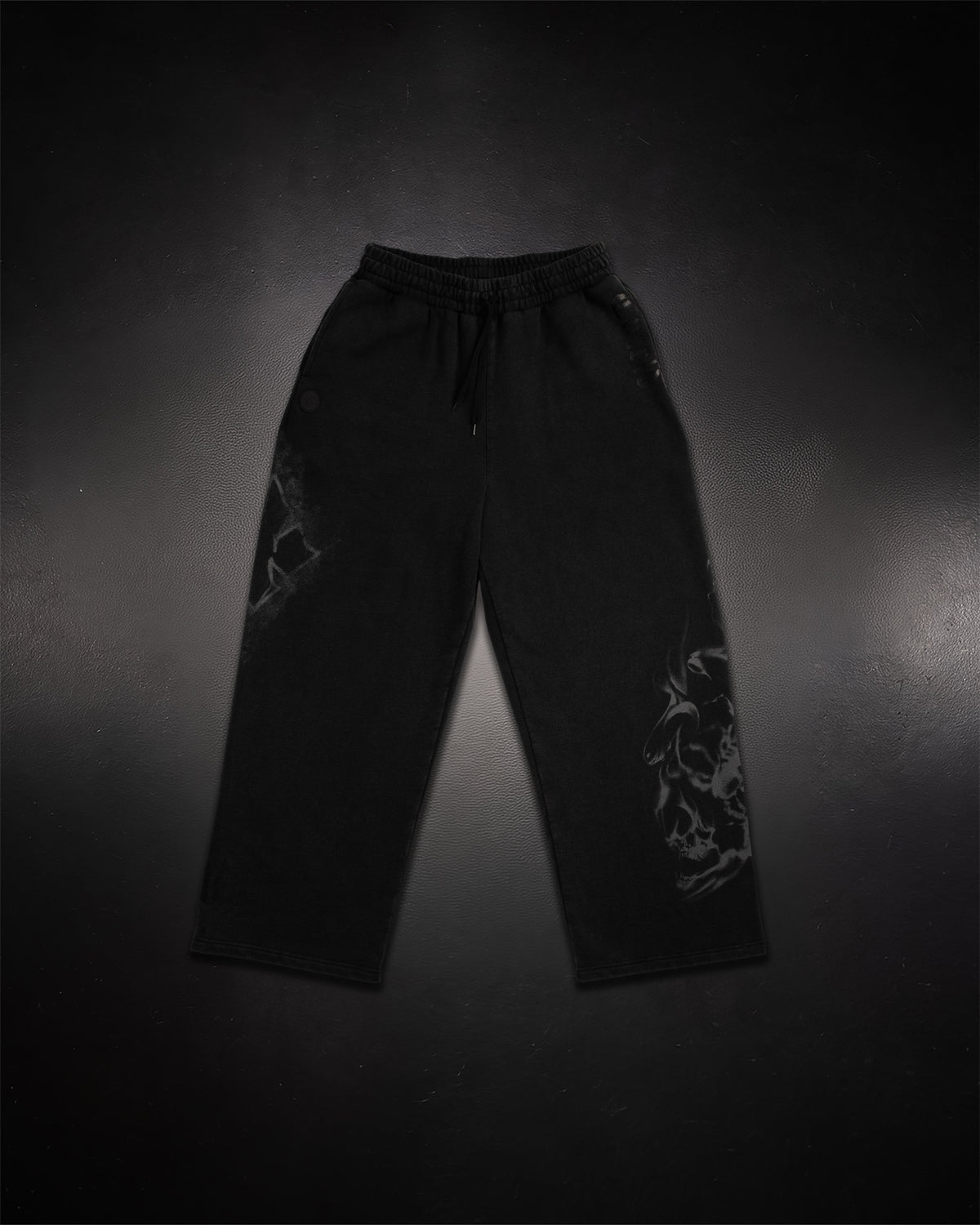 Wide Leg Sweats - Paranorman Black