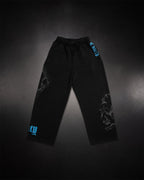 Wide Leg Sweats - Butterfly Blue