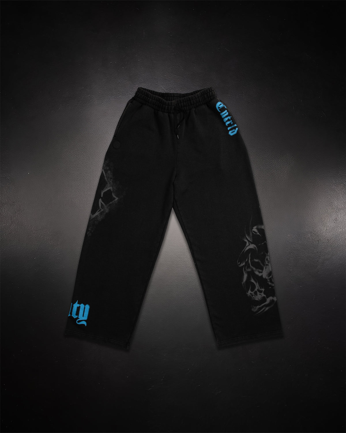Wide Leg Sweats - Butterfly Blue