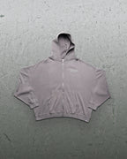 Signature Waffleknit Zip-Up - Grey