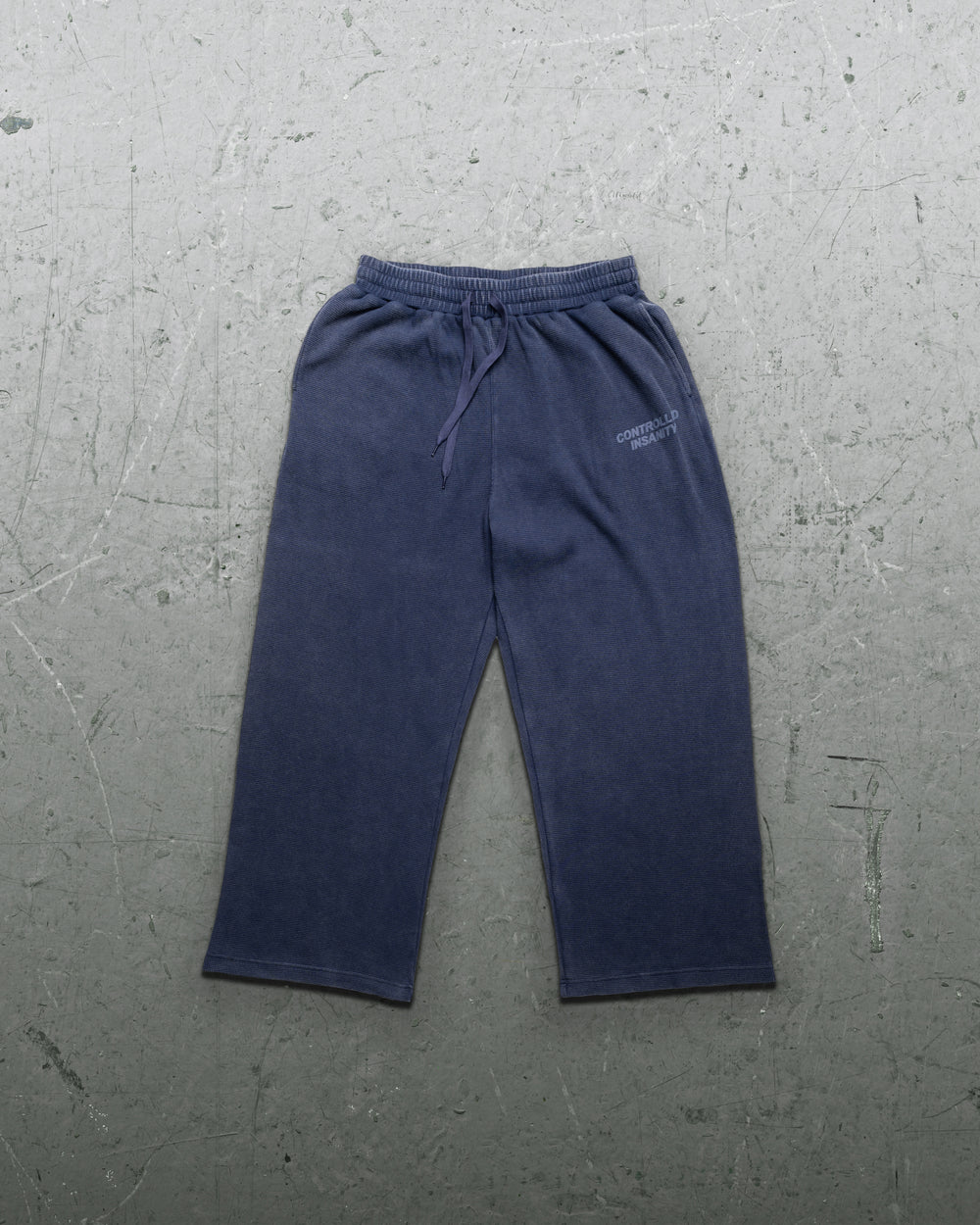 Signature Waffleknit Sweatpants - Navy