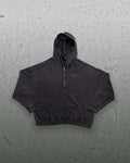 Signature Waffleknit Zip-Up - Black