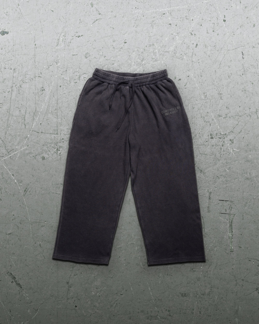 Signature Waffleknit Sweatpants - Black