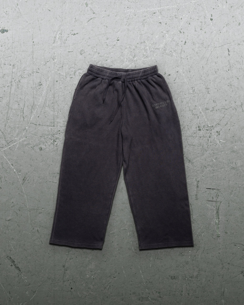 Signature Waffleknit Sweatpants - Black