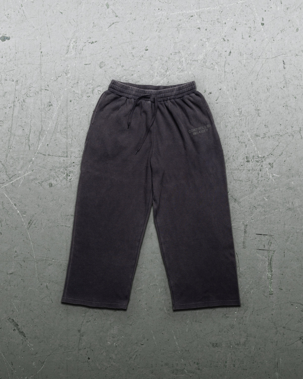 Signature Waffleknit Sweatpants - Black