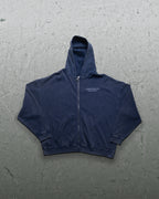 Signature Waffleknit Zip-Up - Navy