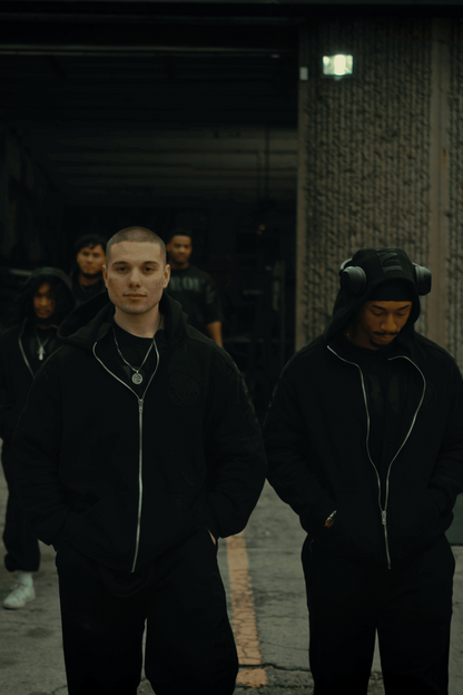 Blackout Shadow Zip Up Hoodie