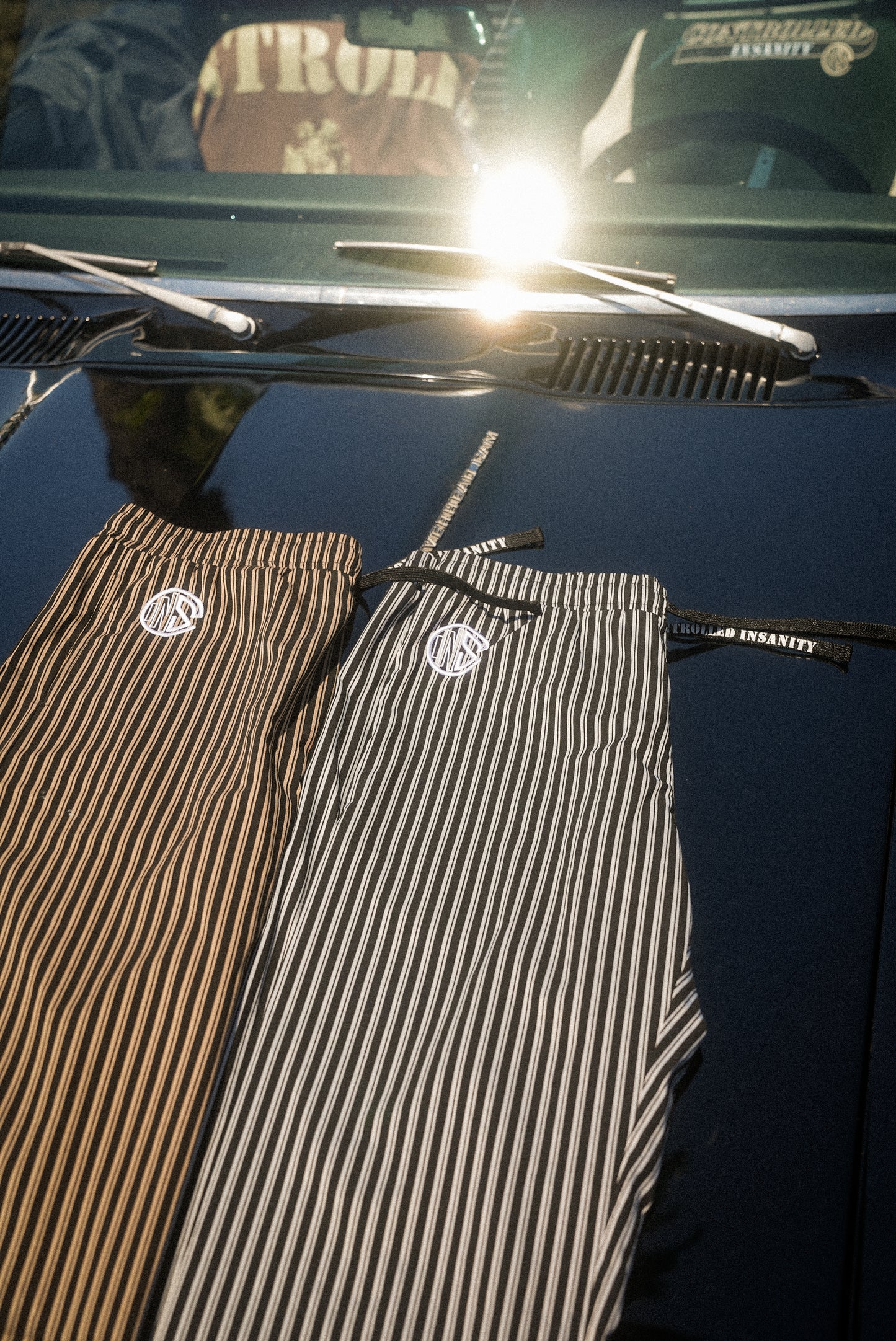 Olypmic Gold Pinstripe Sweatpants