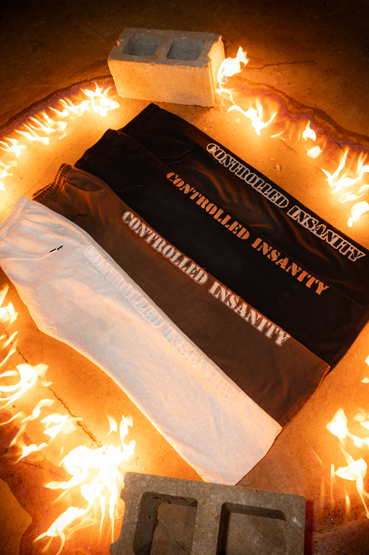 Black Sunwashed Sweatpants