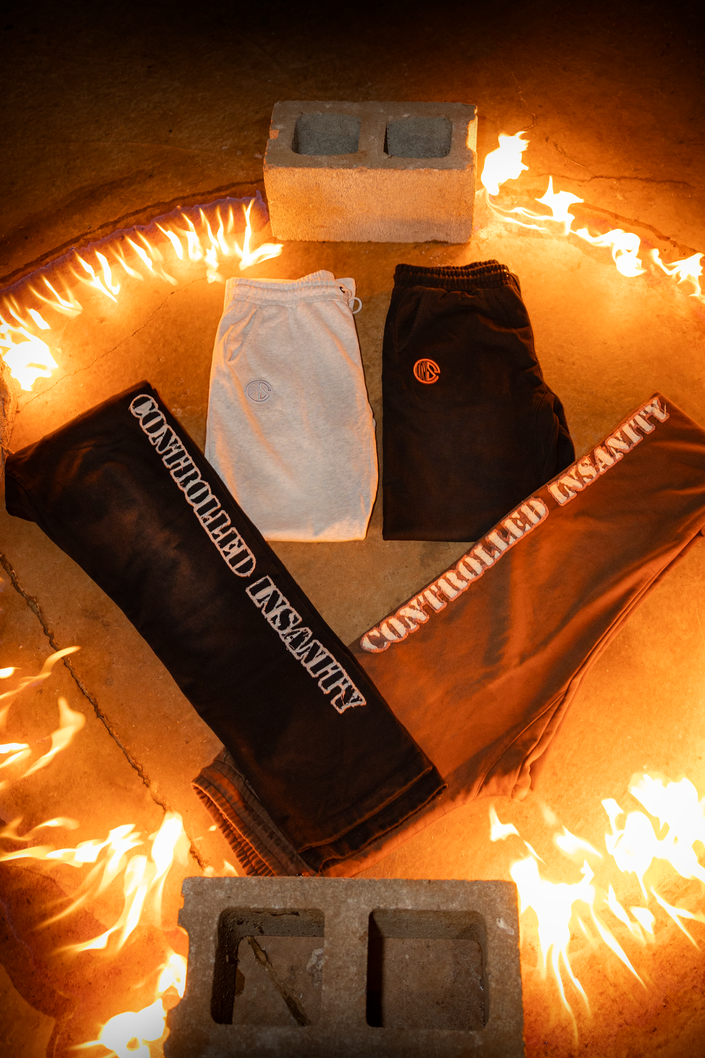 Brown Sunwashed Sweatpants