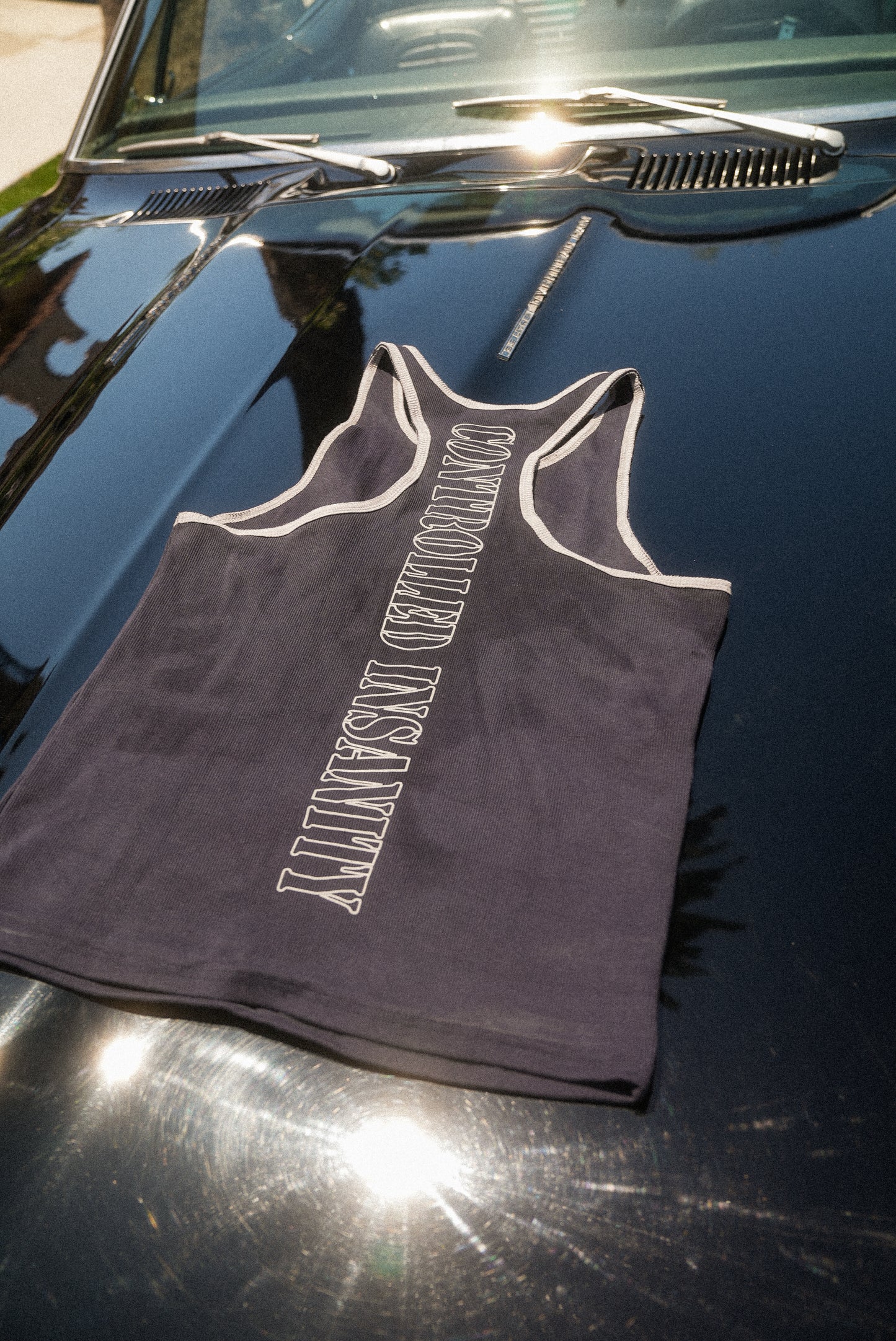 Navy Blue Double-Layered Tank